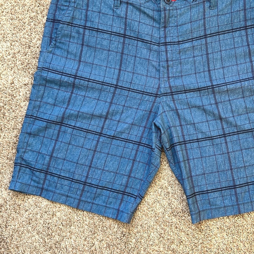 O'Neill Hybrid Board Shorts I Blue‎ Plaid Swim Outdoor Trunks I Size 38 - Picture 6 of 11